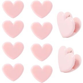 30pcs Heart Shaped Binder Clips,Mini Decorative Paper Clips,Paper and Bag Clips for Coffee Office Photo Picture Pages Holder