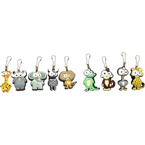 AVIRGO Zipper Pulls and Tabs - Set of 16 for Backpacks, Jackets, Luggage, Purses and Handbags - Party Favors