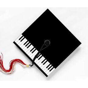 Piano, Musician, Music Grad, Sticker Design for Graduation Cap, Grad gift, Class of 2024