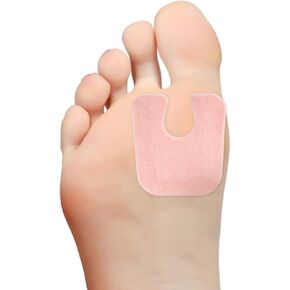 U-Shaped Metatarsal Felt Pads, Callus Pads, Blister Pads, Ball of Foot Cushions, Reduce Foot and Heel Pain, Protect Calluses, Blisters & Bunions from Rubbing on Shoes, 1/8", 100 Count in Kuwait