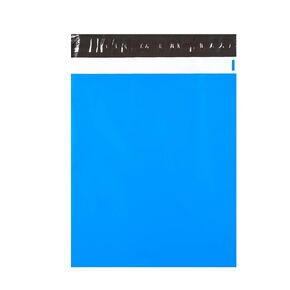 100 Pcs 12x15.5 Poly Mailer Envelopes Shipping Bags Self Adhesive Waterproof Bags (Blue)