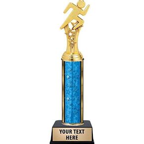 Crown Awards Running Trophy, 11" Custom Running Trophy, Engraving Included Prime