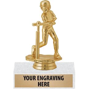 5" Gold T-Ball Trophies - Custom Boys T Ball Trophy Award Prime