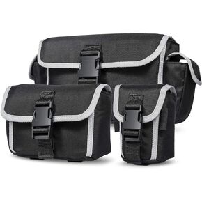 Sunluway Seat Back Tailgate Durable Multi-Size Organizer Storage Bags Replace 82215429 Molle Bags for 2018-2024 Jeep Wrangler JL JLU Rubicon