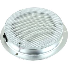 LED Dome Light - High Power 6" LED Downlight - 12VDC - Waterproof - 180 Lumen -Fixed Mount with Rocker Switch- for Home, Auto, Truck, RV, Boat and Aircraft
