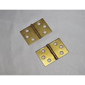 Piano Bench Hinge - Set of 2 - Brass Plated Replacement Hardware