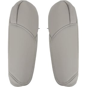 AUTOKAY Leather Front Seat Armrest Cover Fits for Honda CR-V CRV 2007-2009 - Gray