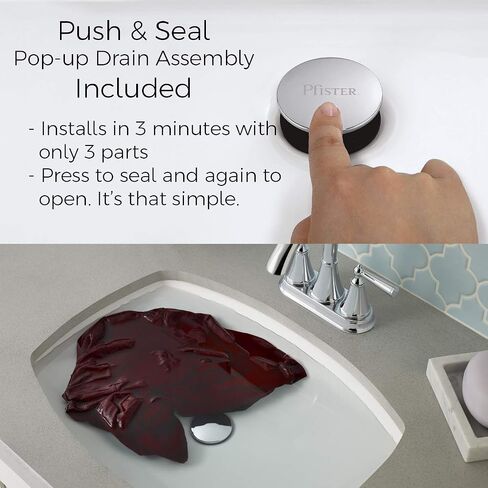 Pfister Jaida Bathroom Sink Faucet, Single Control, 1-Handle, Single Hole, Brushed Nickel Finish, LF042JDKK in Kuwait