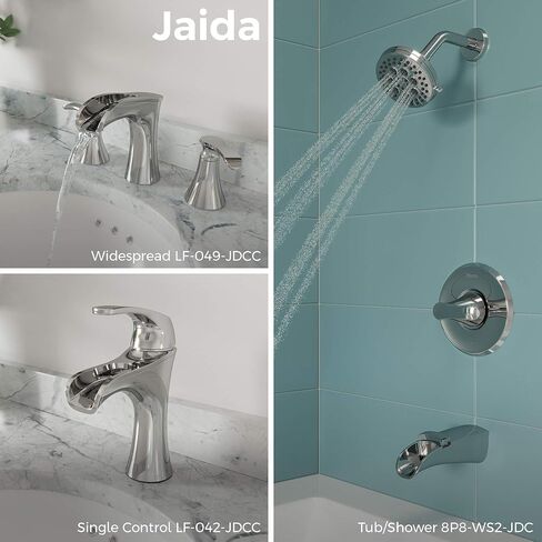 Pfister Jaida Bathroom Sink Faucet, Single Control, 1-Handle, Single Hole, Brushed Nickel Finish, LF042JDKK in Kuwait