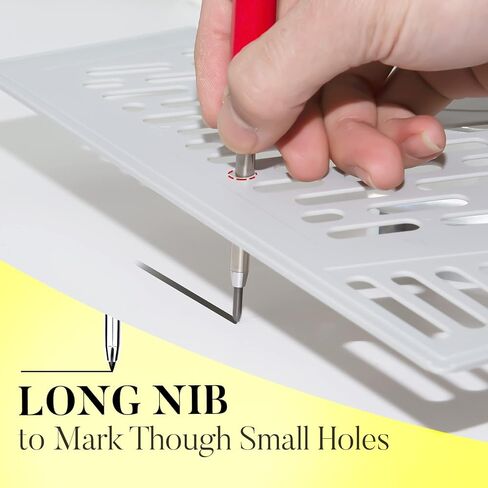 2 Pack Mechanical Carpenter Pencils Built-in Pencil Sharpener with 20 Refills(Black, Yellow, Red), Carpentry Construction Pencils Heavy Duty Mechanical Carpenter Pencil for Woodworking in Kuwait