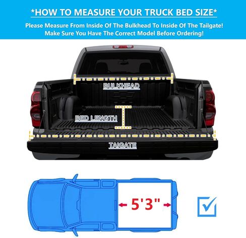 Mamoru Soft Roll Up 6.5ft Truck Bed Cover Compatible for 1997-2004 Dodge Dakota Vinyl Tonneau Cover| Fleetside in Saudi Arabia