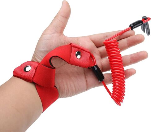 Kill Switch Lanyard, Kill Safety Lanyard, Start Stop Lanyard, Fits for Yamaha Jet Ski WaveRunner WaveVenture WaveRaider WaveJammer WaveBlaster FX140, Replacement of EW2-68348-00-00 (4) in Kuwait