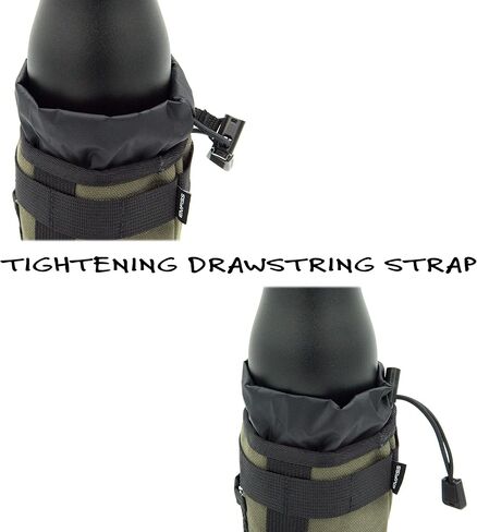 Bike Water Bottle Cup Holder with Universal Bicycle Straps and Mesh Pocket, Green in Saudi Arabia