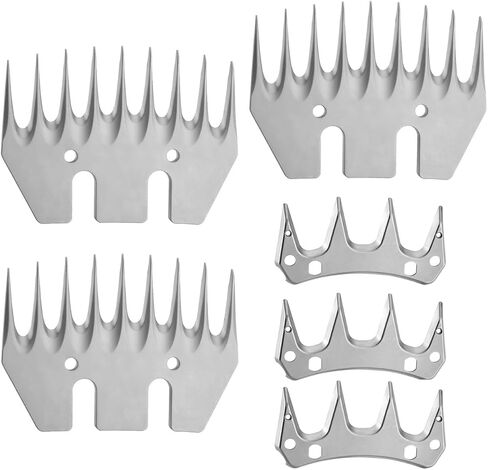 13 Tooth Sheep Shears Replacement Blades PRO Universal Blade for All Major Brands Oster GDJOB TAKEKIT BEETRO Dragro Lister Heiniger Sheep Clippers for Sheep Alpacas Goats (13 Tooth Silver) in Saudi Arabia