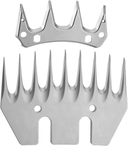 13 مقص الأغنام الأسنان شفرات بديلة PRO Universal Blade لجميع العلامات التجارية الكبرى Oster GDJOB TAKEKIT BEETRO Dragro Lister Heiniger Sheep Clippers لماعز الأغنام الألبكة (13 سن فضي) in Saudi Arabia