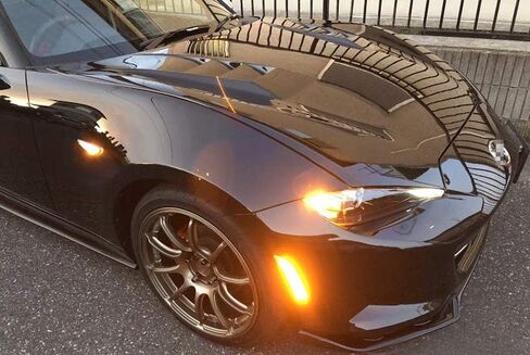 iJDMTOY Clear Lens Amber/Red Full LED Side Marker Light Kit Compatible With 2016-up Mazda MX-5 Miata, Powered by Total 98-SMD LED, Replace OEM Sidemarker Lamps in Saudi Arabia