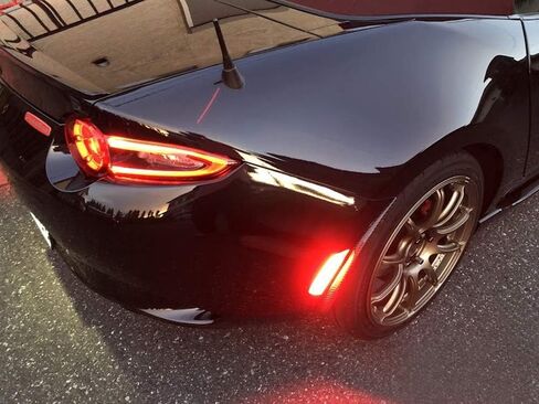 iJDMTOY Clear Lens Amber/Red Full LED Side Marker Light Kit Compatible With 2016-up Mazda MX-5 Miata, Powered by Total 98-SMD LED, Replace OEM Sidemarker Lamps in Saudi Arabia