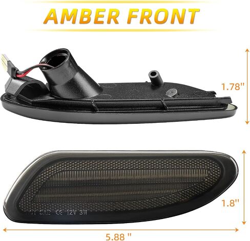 LED Side Marker Lights Compatible with Mercedes Benz 2001-2007 C230 C240 C280 C32 C320 C350 Amber Front Fender Marker Lamps in Saudi Arabia