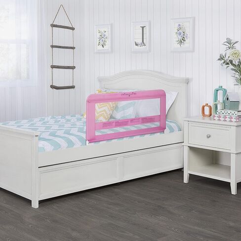Dream On Me Lilibet Mesh Safety Bed Rail in Pink for Twin, Full and Queen Size Bed, Bed Rail for Toddler in Saudi Arabia