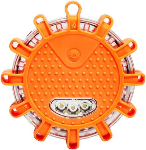 مصابيح SpeedTech مكونة من 3 عبوات مكونة من 15 قرص مضيئة للتحذير من أضواء الطرق في حالات الطوارئ للسيارة والشاحنة والدراجة ومركبات RV - مجموعة الطوارئ على الطريق - بطارية AAA وحقيبة حمل متضمنة - السلامة in Kuwait