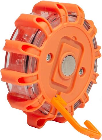 مصابيح SpeedTech مكونة من 3 عبوات مكونة من 15 قرص مضيئة للتحذير من أضواء الطرق في حالات الطوارئ للسيارة والشاحنة والدراجة ومركبات RV - مجموعة الطوارئ على الطريق - بطارية AAA وحقيبة حمل متضمنة - السلامة in Kuwait