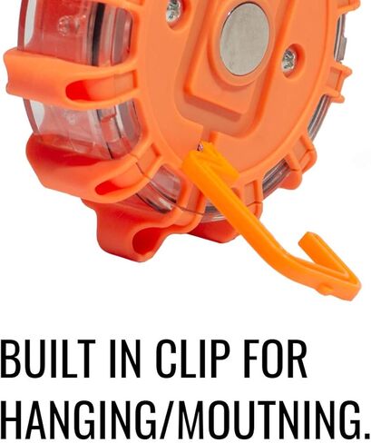 مصابيح SpeedTech مكونة من 3 عبوات مكونة من 15 قرص مضيئة للتحذير من أضواء الطرق في حالات الطوارئ للسيارة والشاحنة والدراجة ومركبات RV - مجموعة الطوارئ على الطريق - بطارية AAA وحقيبة حمل متضمنة - السلامة in Kuwait