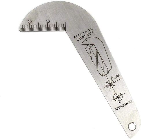 لقم ثقب قياس زاوية المثقاب الملتوي، قياس لقم الثقب 118 درجة، أداة فحص مبراة قياس الشفرة المعدنية، أدوات شحذ قياس مركز القطر in Kuwait