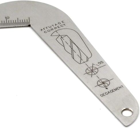 لقم ثقب قياس زاوية المثقاب الملتوي، قياس لقم الثقب 118 درجة، أداة فحص مبراة قياس الشفرة المعدنية، أدوات شحذ قياس مركز القطر in Kuwait