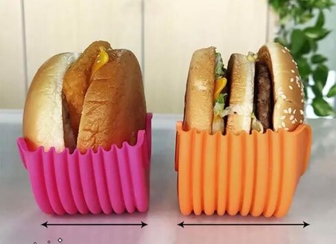 Reusable Silicone Sandwich Burger Holder 4 Pack in Saudi Arabia