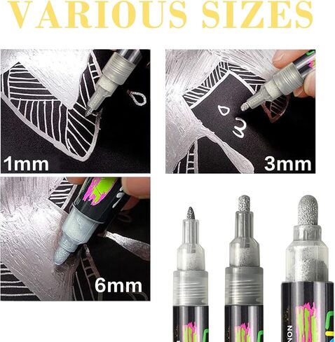 Chalk Markers for Chalkboards, Wet Erase Marker Pens for Chalkboards Signs, Windows, Blackboard, Glass, Mirror Liquid Chalk Markers on Any Non-Porous Surface (8 Chalk Marker) in Kuwait