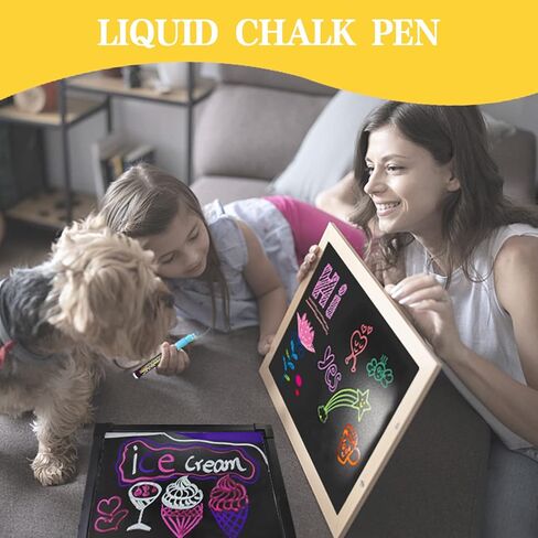 Chalk Markers for Chalkboards, Wet Erase Marker Pens for Chalkboards Signs, Windows, Blackboard, Glass, Mirror Liquid Chalk Markers on Any Non-Porous Surface (8 Chalk Marker) in Kuwait