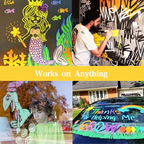 Chalk Markers for Chalkboards, Wet Erase Marker Pens for Chalkboards Signs, Windows, Blackboard, Glass, Mirror Liquid Chalk Markers on Any Non-Porous Surface (8 Chalk Marker) in Kuwait