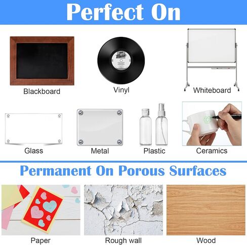 Glenmal 32 Pcs Magnetic Liquid Chalk Markers Magnetic Wet Dry Erase Markers for Acrylic Calendar Planning Board 1mm Fine Tip 8 Colors Magnetic Whiteboard Markers for Glass Windows Mirror Christmas in Saudi Arabia