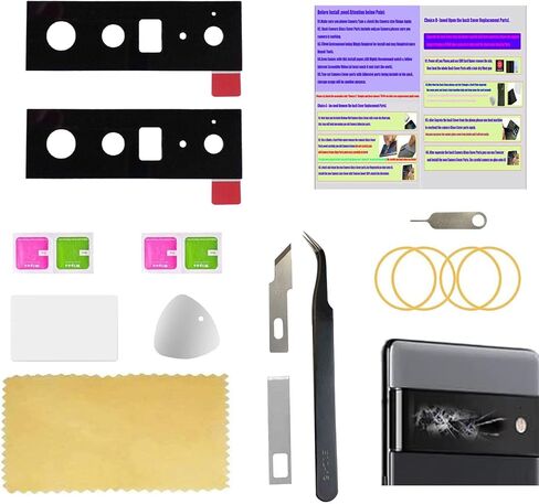 (عبوة من قطعتين) مجموعة عدسات واقية بديلة للكاميرا الخلفية Pixel 6 pro لهاتف Google Pixel 6 pro 5G 6.71 بوصة (لا تناسب Pixel 6) in Kuwait