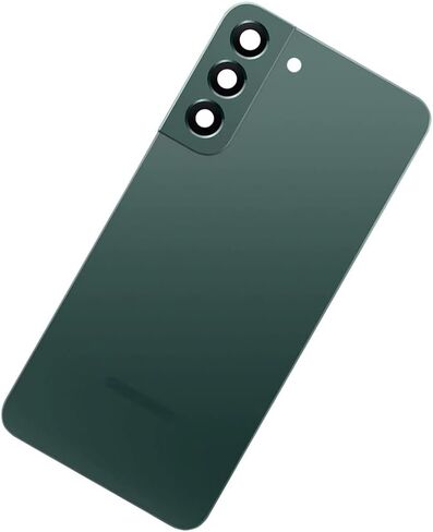 غطاء زجاجي خلفي لهاتف Galaxy S22 Plus باب غطاء مقاوم للماء مع عدسة زجاجية للكاميرا وأجزاء شريط بديلة لهاتف Samsung Galaxy S22+ Plus S906 جميع الإصدارات + الأدوات (أسود) in Saudi Arabia
