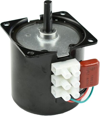 60KTYZ 110V 60-72RPM المغناطيس الدائم محرك تروس متزامن مع كتيفة ثابتة وقابس مفتاح سلك الطاقة in Kuwait