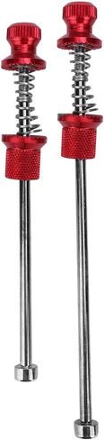 Bike Skewer Wheel Skewers 200Mm Aluminum Alloy Aluminum Alloy Road Bike Anti Theft Quick Release Skewers Wheels Locking Security (Red) in Saudi Arabia
