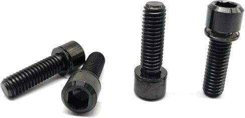 RISON Titanium M6 x 16mm Bicycle Screws Allen Hex Socket Head Bike Bolts Rainbow Bolts with Washer 5PCS in Kuwait