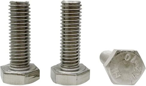 M10 Hex Bolt, M10-1.5 x 35mm Hex Head Screw Bolts, 304 Stainless Steel, Fully Threaded, Plain Finish, Hex Tap Bolts 5Pcs (M10x35mm) in Kuwait