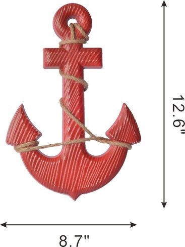 زخرفة جدارية خشبية على شكل مرساة منارة بحرية، ديكور حائط على شكل قارب خشبي على الشاطئ، سفينة إبحار بحرية، ديكور عرض المنزل، حلقة حياة بحرية، ديكور جدار منزل الشاطئ in Kuwait