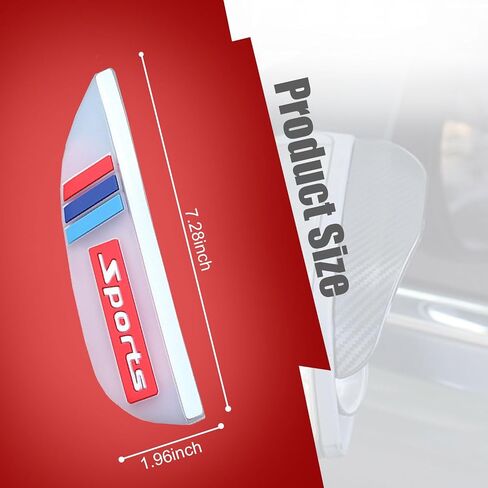 Pincuttee Mirror Rain Visor Eyebrow, Side Mirror Rain Guards, Covers for Car Uniservial Fit 2 Pack in Kuwait