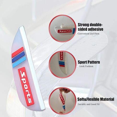 Pincuttee Mirror Rain Visor Eyebrow, Side Mirror Rain Guards, Covers for Car Uniservial Fit 2 Pack in Kuwait