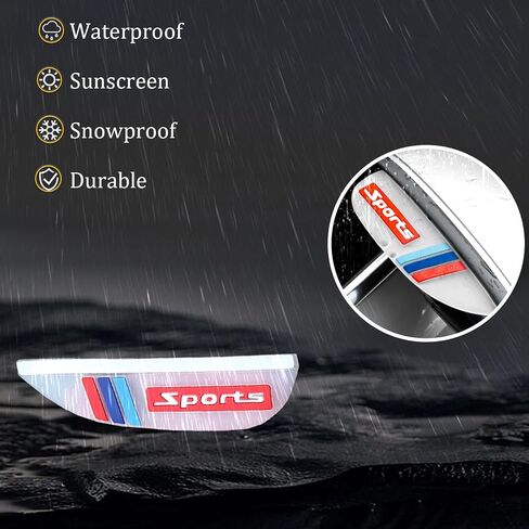 Pincuttee Mirror Rain Visor Eyebrow, Side Mirror Rain Guards, Covers for Car Uniservial Fit 2 Pack in Kuwait