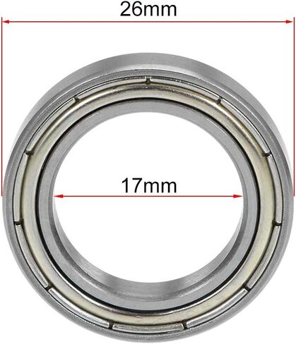 uxcell 6708ZZ Deep Groove Ball Bearings 40mm x 50mm x 6mm Double Shielded Chrome Steel Z2 ABEC1 in Kuwait
