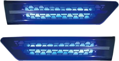 Cascadia Side Grille Air Intake Vent Replacement with LED Lights Left Right Pair for Freightliner Cascadia 2018+ (Amber) in Kuwait