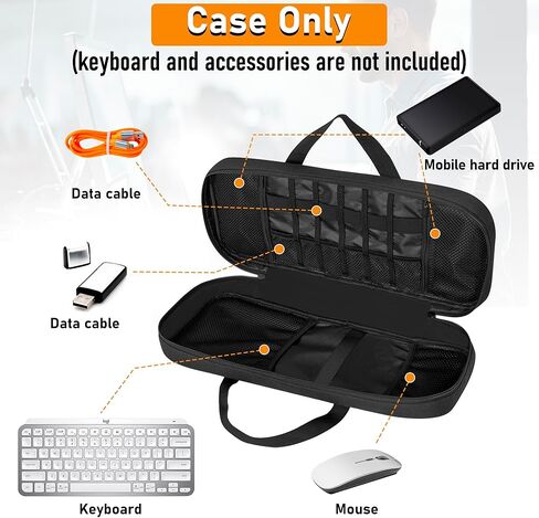 حقيبة لوحة مفاتيح للسفر متوافقة مع حقيبة تخزين حمل لوحة المفاتيح الصغيرة Logitech MX Keys للوحة المفاتيح اللاسلكية in Kuwait