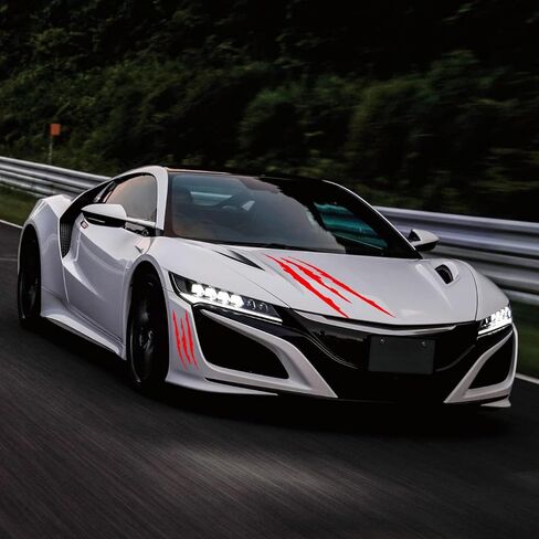 3 قطع ملصقات سيارات من الفينيل لعلامات مخالب للرجال (أحمر) in Kuwait