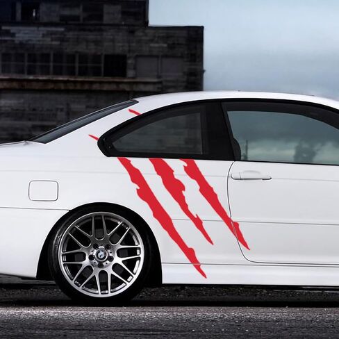 3 قطع ملصقات سيارات من الفينيل لعلامات مخالب للرجال (أحمر) in Kuwait