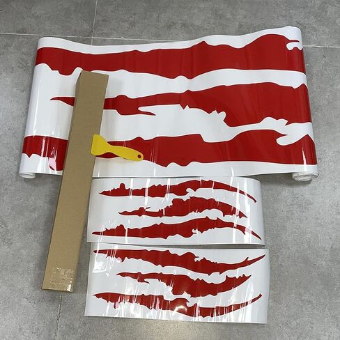 3 قطع ملصقات سيارات من الفينيل لعلامات مخالب للرجال (أحمر) in Kuwait