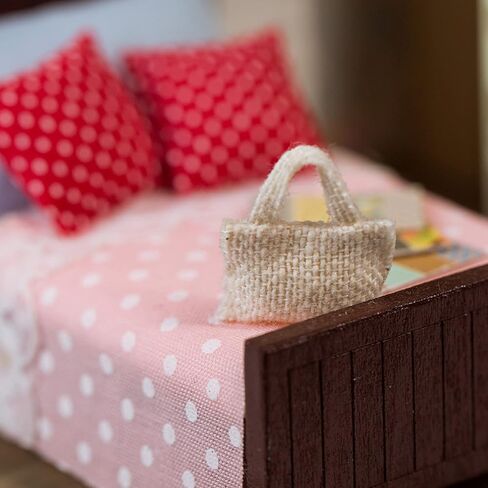 مجموعة أدوات بيت الدمى المصغرة DIY، مجموعة صنع المنزل الصغير، نماذج تجميع المنزل، لعبة لتزيين مكتب غرفة النوم وغرفة المعيشة in Saudi Arabia